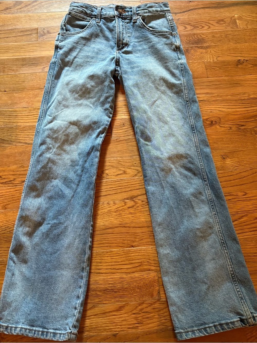 Wrangler Retro Relaxed Boot Adjustable Jeans, Boy’s Size 12 Regular